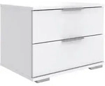Livetastic Nachtschrank Wimex Easy Plus A, Wei&szlig;, Kunststoff, 2 Schublade(n)