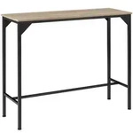 tectake Bartisch, Natur, Holz, Beton Optik, Rechteckig, 40x100.5x120 cm, Esszimmer,