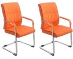 CLP Schwingstuhl, Orange, Metall, 58x102x65 cm, Esszimmer, St&uuml;hle, Esszimmerst&uuml;hle,