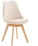 CLP Stuhl, Beige, Holz, 49x83x50 cm, Esszimmer, St&uuml;hle, Esszimmerst&uuml;hle,