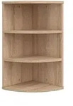Vicco Eckregal, Sonoma Eiche, Holzwerkstoff, 4 F&auml;cher, Formgebogen, 30x60x30 cm,