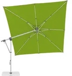 Doppler Ampelschirm, Hellgrau, Hellgr&uuml;n, Metall, Textil, 300x300 cm, 360&deg; drehbar,