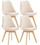 CLP Stuhl, Beige, Holz, 49x83x50 cm, Esszimmer, St&uuml;hle, Esszimmerst&uuml;hle,