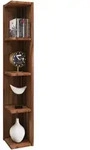 Mid.you Eckregal, Nussbaum, Holzwerkstoff, 3 F&auml;cher, 15x97x17 cm, h&auml;ngend,