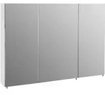Mid.you Spiegelschrank Schildmeyer Basic, Wei&szlig; Hochglanz, Metall, 6 F&auml;cher,