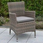 Gardenson GARTENSESSEL-SET Grau, Beige 61x84x61 cm