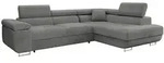 Mirjan24 Ecksofa, Dunkelgrau, Textil, 5-Sitzer, rechts montierbar, L-Form,Rechteckig,
