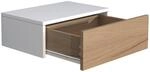 Livetastic Nachtschrank, Wei&szlig;, Eiche, Holzwerkstoff, 1 Schublade(n) Schubladen,