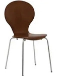 CLP Besucherstuhl, Braun, Metall, 43x86x45 cm, Arbeitszimmer, Besucherst&uuml;hle