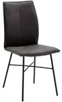 Dieter Knoll Stuhl, Anthrazit, Schwarz, Metall, Textil, Rundrohr, 46x93x57 cm,