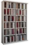Livetastic Cd-Regal, Eiche, Holzwerkstoff, 10 F&auml;cher, 60x92x18 cm, Wohnzimmer,
