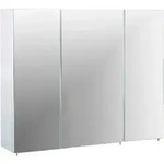 Mid.you Spiegelschrank Schildmeyer Basic, Wei&szlig; Hochglanz, Glas, 6 F&auml;cher,