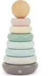 Bieco Spielwaren Stapelturm, Mehrfarbig, Holz, 9x9 cm, Spielzeug, Babyspielzeug,