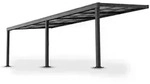 Juskys Terassendach, Dunkelgrau, Metall, 300x254x600 cm, Sonnen- & Sichtschutz,