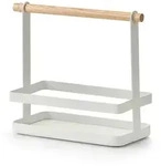 Zeller Present Korb, Wei&szlig;, Metall, 24x10x20 cm, Ordnen & Aufbewahren,