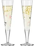 Ritzenhoff Champagnerglas Goldnacht, Grau, Rosa, Schwarz, Gold, Glas, 2-teilig,...