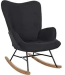 CLP Schaukelstuhl, Schwarz, Metall, 71x98x88 cm, Wohnzimmer, Sessel, Schaukelst&uuml;hle