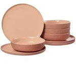 Ritzenhoff Breker Tafelservice, Rosa, Keramik, 8-teilig, 2x2x2 cm, Essen & Trinken,