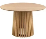 P & B Esstisch, Eiche, Holz, Holzwerkstoff, Eiche, furniert, rund, rund, 120x75x120