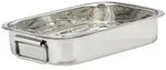 Relaxdays Br&auml;ter, Silber, Metall, 28x5.5x20 cm, Kochen, T&ouml;pfe, Br&auml;ter