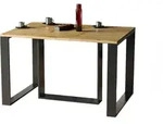 Endo-Moebel Esstisch, Eiche Artisan, Holzwerkstoff, Rechteckig,Rechteckig, 80x76x130