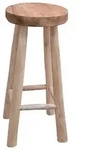 vidaXL Barhocker, Braun, Holz, Teakholz, Rechteckig, 37x76x37 cm, Esszimmer,