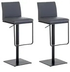 CLP Barhocker, Grau, Metall, 42x86x44 cm, Esszimmer, Barm&ouml;bel, Barhocker