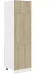 vidaXL K&uuml;hlumbauschrank, Sonoma Eiche, Holz, 57x207x60 cm, K&uuml;chen, K&uuml;chenm&ouml;bel,