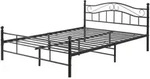 [en.casa] Metallbett, Schwarz, Metall, 140x200 cm, Schlafzimmer, Betten, Metallbetten