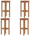 vidaXL Barhocker, Braun, Holz, Rechteckig, 58x118x52 cm, Esszimmer, Barm&ouml;bel,