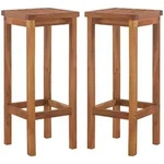 vidaXL Barhocker, Braun, Holz, Rechteckig, 30.5x74x30.5 cm, Esszimmer, Barm&ouml;bel,