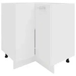 Mid.you Eckunterschrank, Wei&szlig;, Holzwerkstoff, 1 F&auml;cher, 76x82x76 cm,...