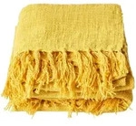 Homescapes Wohndecke, Gelb, Textil, Uni, Rechteckig, 150x200 cm, Oeko-Tex&reg;,