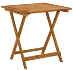 vidaXL Gartentisch,, Braun, Holz, quadratisch, 70x75x70 cm, Gartenm&ouml;bel,