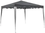 Gardenson Pavillon, Metall, Kunststoff, quadratisch, 295x260x295 cm, wetterfest,