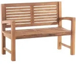 CLP Gartenbank, Teak, Holz, 120x92x59 cm, Gartenm&ouml;bel, Gartenb&auml;nke