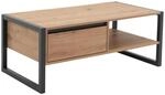 Mid.you Couchtisch, Eiche, Anthrazit, Holzwerkstoff, 1 Schublade(n) Schubladen,