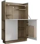 Vicco Sekret&auml;r, Sonoma Eiche, Holzwerkstoff, 6 F&auml;cher, Rechteckig, 85x118.9x27 cm,