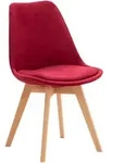 CLP Stuhl, Rot, Holz, 49x83x50 cm, Esszimmer, St&uuml;hle, Esszimmerst&uuml;hle,