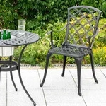 Gardenson Balkonset, Graphit, Metall, 3-teilig, Balkonm&ouml;bel, Balkonm&ouml;bel-Sets