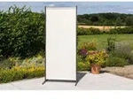 Gardenson Sichtschutz, Silber, Beige, Metall, Textil, 80x188x50 cm, Sonnen- &