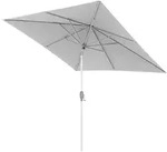 Doppler Sonnenschirm, Silber, Hellgrau, Metall, Textil, 240x240 cm,