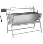 vidaXL Bbq, Silber, Metall, 55x98x132 cm, Grills & Outdoor-K&uuml;chen, Holzkohlegrills