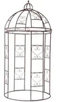 Gardenson Rosenbogen, Rost, Metall, 150x300x150 cm, Gartenzubeh&ouml;r, Gartendeko