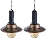 Led, Bronze, Glas, 15.5x50x15.5 cm, Lampen & Leuchten, Au&szlig;enbeleuchtung,