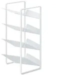 Yamazaki Flaschenregal, Wei&szlig;, Metall, 20x40x20 cm, K&uuml;chenzubeh&ouml;r, Flaschentr&auml;ger