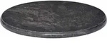 vidaXL Tischplatte, Schwarz, Stein, Rund, 50x2.5x50 cm, Esszimmer, Tische, Esstische,
