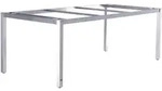 Zebra Gartentischgestell, Silber, Metall, eckig, 90x74x160 cm, Gartenm&ouml;bel,