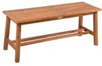 Gardenson Gartenbank, Braun, Holz, Akazie, Hartholz, 3-Sitzer, 42x100x35 cm,