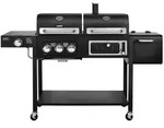 Taino Gasgrill, Schwarz, Metall, 164x118x60 cm, Grills & Outdoor-K&uuml;chen,...